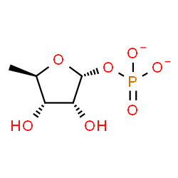 ChemSpider 2D Image | 5-Deoxy-1-O-phosphonato-alpha-D-ribofuranose | C5H9O7P