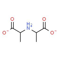 ChemSpider 2D Image | 2,2'-Ammoniodipropanoate | C6H10NO4