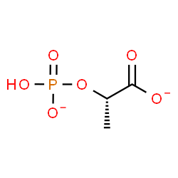 ChemSpider 2D Image | (2S)-2-[(Hydroxyphosphinato)oxy]propanoate | C3H5O6P