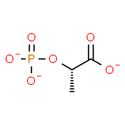 ChemSpider 2D Image | (2S)-2-(Phosphonatooxy)propanoate | C3H4O6P