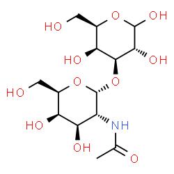 ChemSpider 2D Image | alpha-D-GalNAc-(1->3)-D-Gal | C14H25NO11