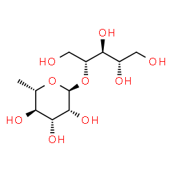 ChemSpider 2D Image | alpha-L-Rhap-(1->4)-D-ribitol | C11H22O9