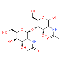 ChemSpider 2D Image | beta-D-GalpNAc-(1->4)-D-GlcpNAc | C16H28N2O11
