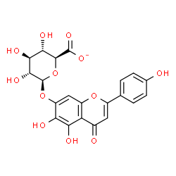 ChemSpider 2D Image | scutellarin(1-) | C21H17O12