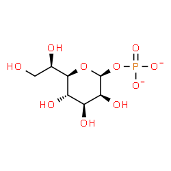ChemSpider 2D Image | (5R)-5-[(1R)-1,2-Dihydroxyethyl]-1-O-phosphonato-beta-D-lyxopyranose | C7H13O10P