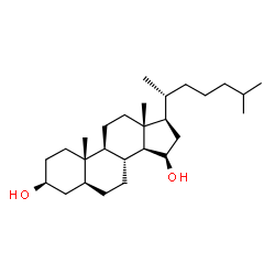 ChemSpider 2D Image | 5alpha-cholestan-3beta,15beta-diol | C27H48O2