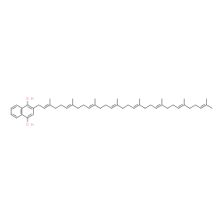 ChemSpider 2D Image | 2-demethylmenaquinol-8 | C50H72O2