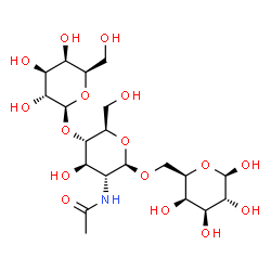 ChemSpider 2D Image | beta-D-Galp-(1->4)-beta-D-GlcpNAc-(1->6)-beta-D-Galp | C20H35NO16