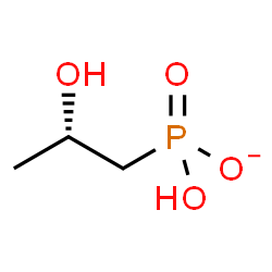 ChemSpider 2D Image | Hydrogen [(2S)-2-hydroxypropyl]phosphonate | C3H8O4P