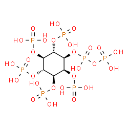 ChemSpider 2D Image | 3-diphospho-1D-myo-inositol 1,2,4,5,6-pentakisphosphate | C6H19O27P7