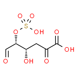 ChemSpider 2D Image | 5-dehydro-4-deoxy-2-O-sulfo-D-glucuronic acid | C6H8O9S