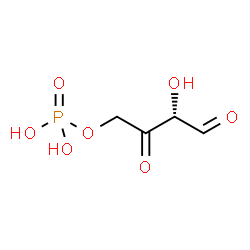ChemSpider 2D Image | 3-dehydro-L-erythrose 4-phosphate | C4H7O7P