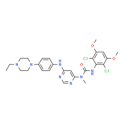 ChemSpider 2D Image | infigratinib | C26H31Cl2N7O3
