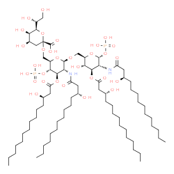 ChemSpider 2D Image | (KDO)-lipid IVA | C76H142N2O30P2