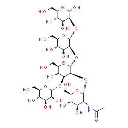 ChemSpider 2D Image | alpha-D-GlcpNAc-(1->2)-[alpha-D-Manp-(1->3)]-alpha-D-Manp-(1->2)-alpha-D-Manp-(1->2)-D-Manp | C32H55NO26
