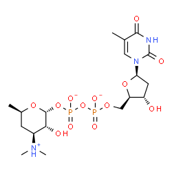 ChemSpider 2D Image | dTDP-alpha-D-desosamine(1-) | C18H30N3O13P2