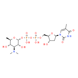 ChemSpider 2D Image | dTDP-alpha-D-mycaminose | C18H31N3O14P2