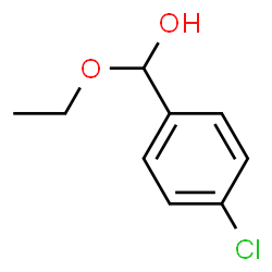 ChemSpider 2D Image | (4-Chlorophenyl)(ethoxy)methanol | C9H11ClO2
