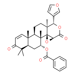 ChemSpider 2D Image | 7-deacetyl-7-benzoylgedunin | C33H36O7