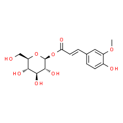 ChemSpider 2D Image | 1-O-feruloyl-beta-D-glucose | C16H20O9