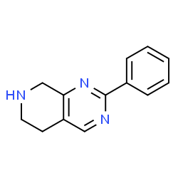 ChemSpider 2D Image | 2-Phenyl-5,6,7,8-tetrahydropyrido[3,4-d]pyrimidine | C13H13N3