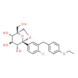 ChemSpider 2D Image | Ertugliflozin | C22H25ClO7