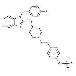 ChemSpider 2D Image | [3H]-astemizole | C28H28T3FN4O