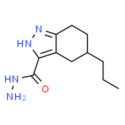 ChemSpider 2D Image | 5-Propyl-4,5,6,7-tetrahydro-2H-indazole-3-carbohydrazide | C11H18N4O