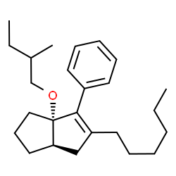 ChemSpider 2D Image | (8beta)-8-(2-Methylbutoxy)-1,6:7,14-dicycloprosta-1,3,5,7(14)-tetraene | C25H38O