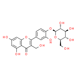 ChemSpider 2D Image | ophioglonol 4'-O-beta-D-glucopyranoside | C22H22O12