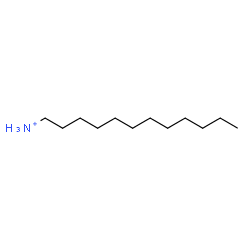 ChemSpider 2D Image | 1-Dodecanaminium | C12H28N