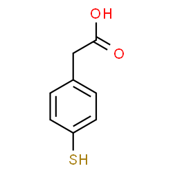 ChemSpider 2D Image | 4-mercaptophenylacetic acid | C8H8O2S