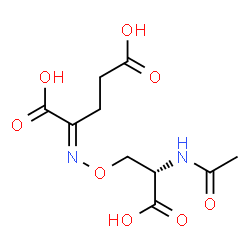 ChemSpider 2D Image | (2e)-2-{[(2s)-2-(Acetylamino)-2-Carboxyethoxy]imino}pentanedioic Acid | C10H14N2O8