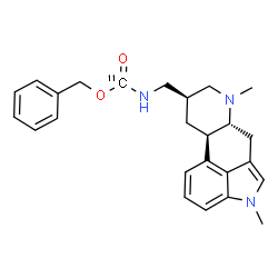 ChemSpider 2D Image | Benzyl {[(8beta)-1,6-dimethylergolin-8-yl]methyl}(~11~C)carbamate | C2411CH29N3O2