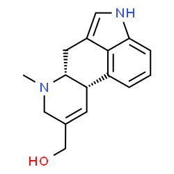 ChemSpider 2D Image | [(10beta)-6-Methyl-8,9-didehydroergolin-8-yl]methanol | C16H18N2O