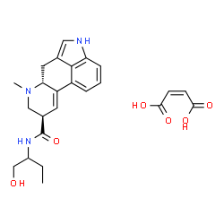 ChemSpider 2D Image | (8beta)-N-(1-Hydroxy-2-butanyl)-6-methyl-9,10-didehydroergoline-8-carboxamide (2Z)-2-butenedioate (1:1) | C24H29N3O6