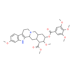 ChemSpider 2D Image | Methyl (16alpha,18alpha)-11,17-dimethoxy-18-[(3,4,5-trimethoxybenzoyl)oxy]yohimban-16-carboxylate | C33H40N2O9