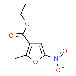 ChemSpider 2D Image | Ethyl 2-methyl-5-nitro-3-furoate | C8H9NO5