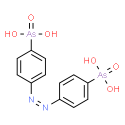ChemSpider 2D Image | [(Z)-1,2-Diazenediyldi-4,1-phenylene]bis(arsonic acid) | C12H12As2N2O6