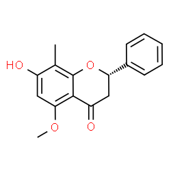 ChemSpider 2D Image | (2S)-7-hydroxy-5-methoxy-8-methylflavanone | C17H16O4