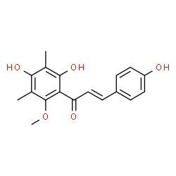 ChemSpider 2D Image | (E)-4,2',4'-trihydroxy-6'-methoxy-3',5'-dimethylchalcone | C18H18O5