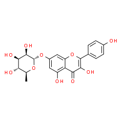 ChemSpider 2D Image | Kaempferol-7-rhamnoside | C21H20O10