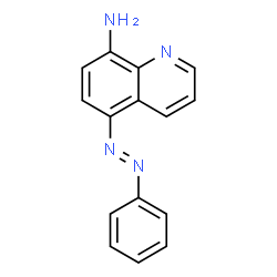 ChemSpider 2D Image | 5-[(E)-Phenyldiazenyl]-8-quinolinamine | C15H12N4