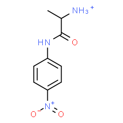 ChemSpider 2D Image | 1-[(4-Nitrophenyl)amino]-1-oxo-2-propanaminium | C9H12N3O3