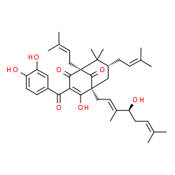 ChemSpider 2D Image | 32-hydroxy-ent-guttiferone M | C38H50O7