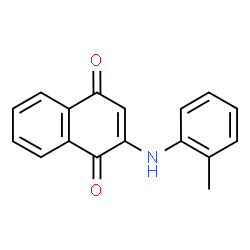 ChemSpider 2D Image | 2-[(2-Methylphenyl)amino]-1,4-naphthoquinone | C17H13NO2