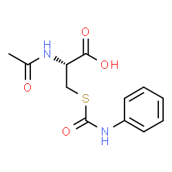 ChemSpider 2D Image | N-Acetyl-S-(phenylcarbamoyl)-L-cysteine | C12H14N2O4S