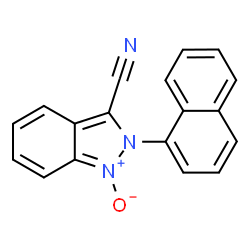 ChemSpider 2D Image | 2-(1-Naphthyl)-2H-indazole-3-carbonitrile 1-oxide | C18H11N3O