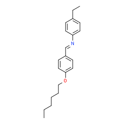 ChemSpider 2D Image | (E)-N-(4-Ethylphenyl)-1-[4-(hexyloxy)phenyl]methanimine | C21H27NO