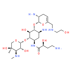 ChemSpider 2D Image | Plazomicin | C25H48N6O10